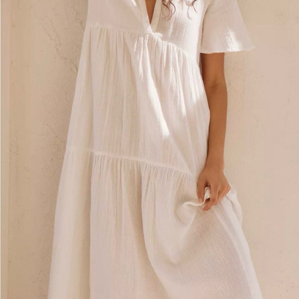 Anthropologie Kallie Flowy Maxi Dress